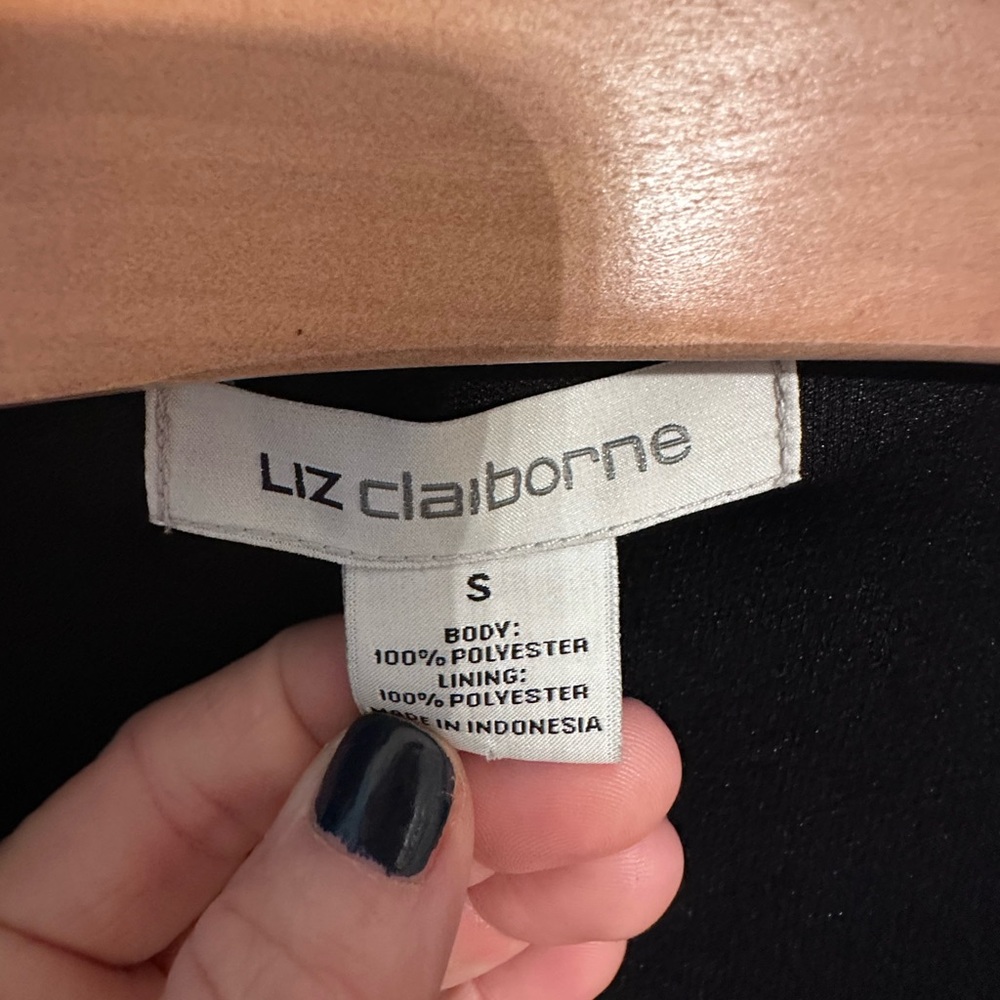 Liz Claiborne Elegant Black Dress - Picture 2 of 5